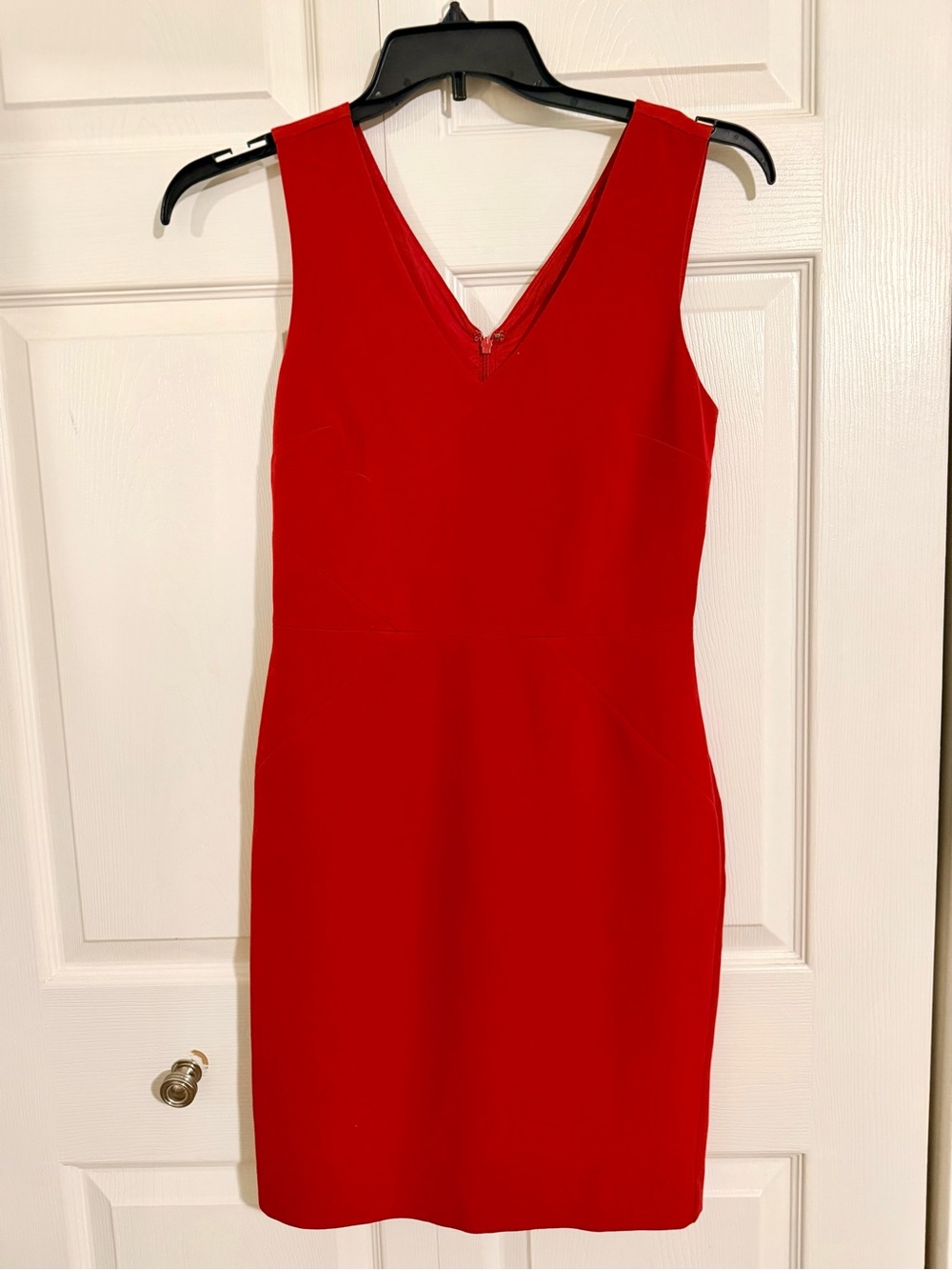 Banana Republic Red V-Neck Sheath Dress
